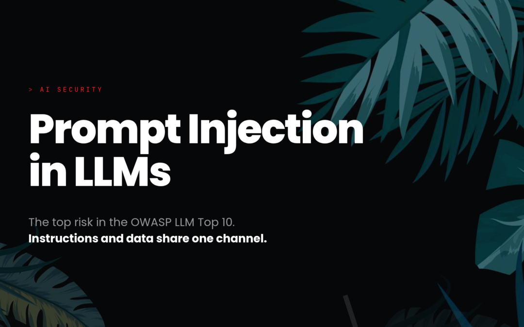 Prompt Injection in LLMs