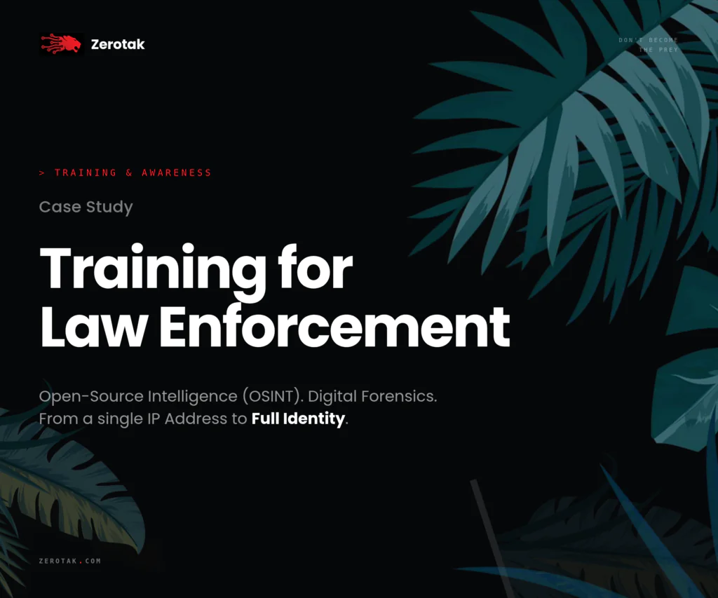 Case Study Zerotak Training Law Enforcement Cybersecurity